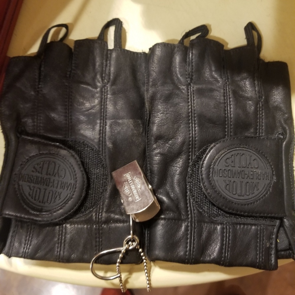 Harley Davidson fingerless gloves